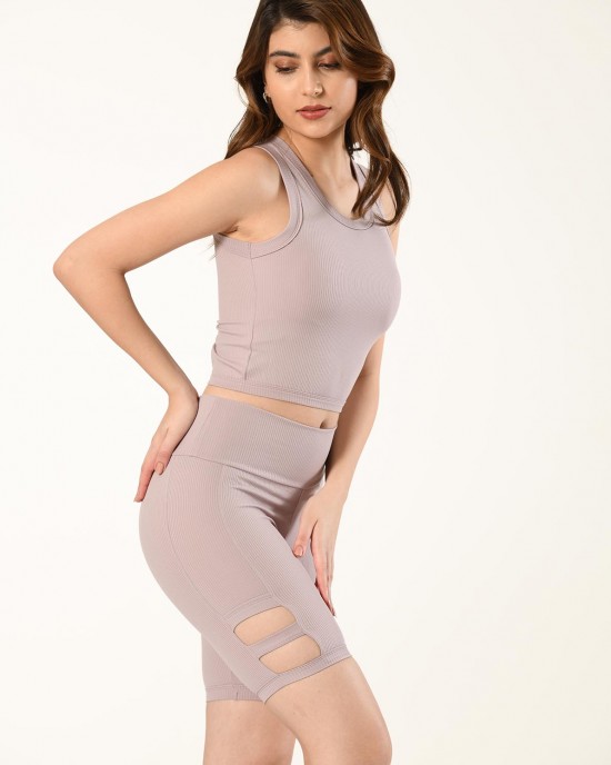 Nuitamore Pedli Crop Sporcu Şort Takım