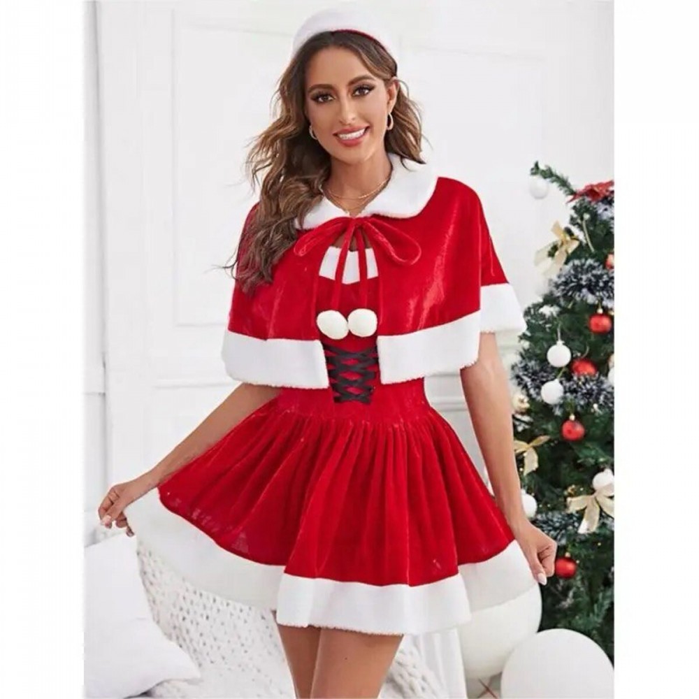 Kadife Noel Elbisesi. ( Yılbaşı Özel Koleksiyon )