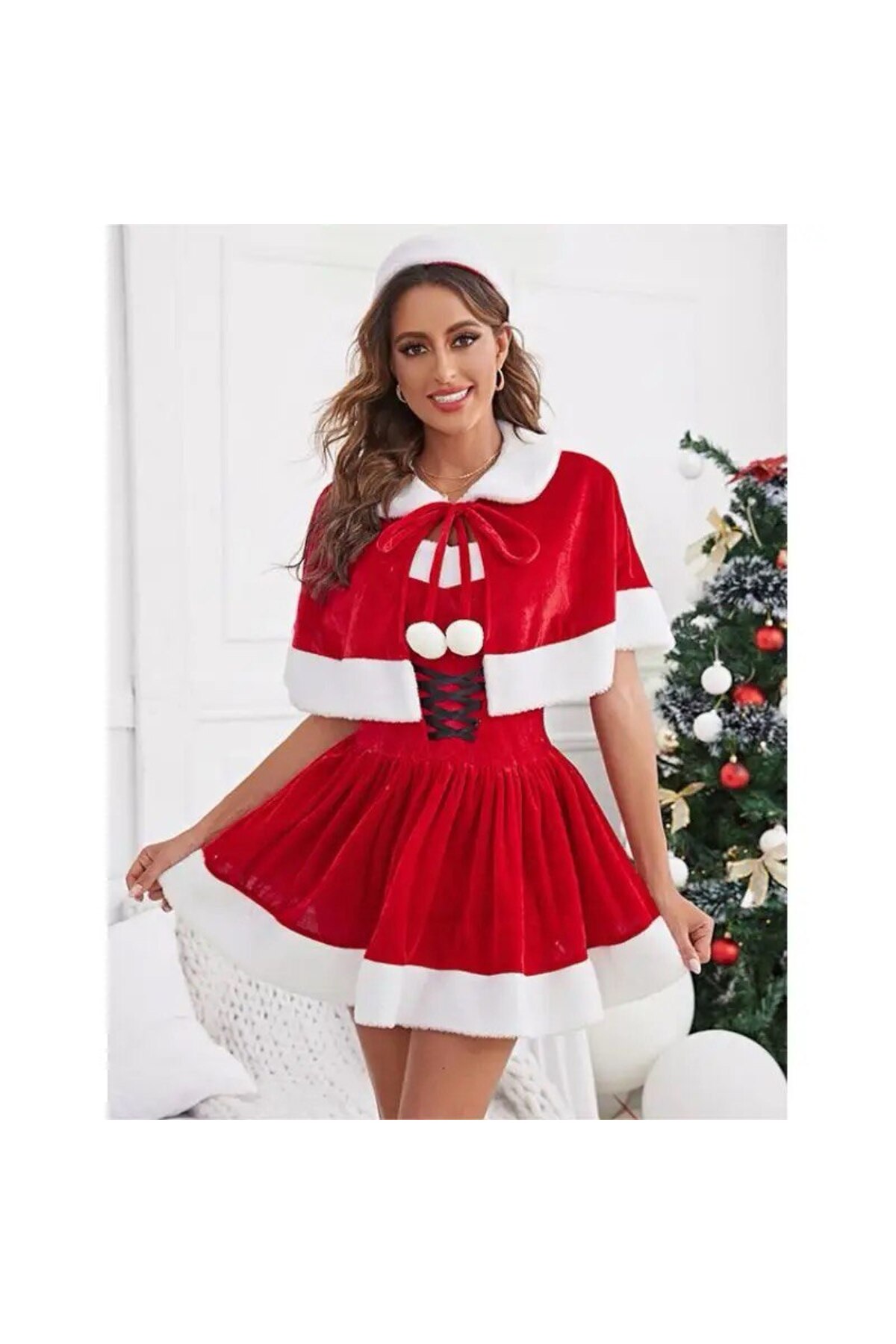 Kadife Noel Elbisesi. ( Yılbaşı Özel Koleksiyon )