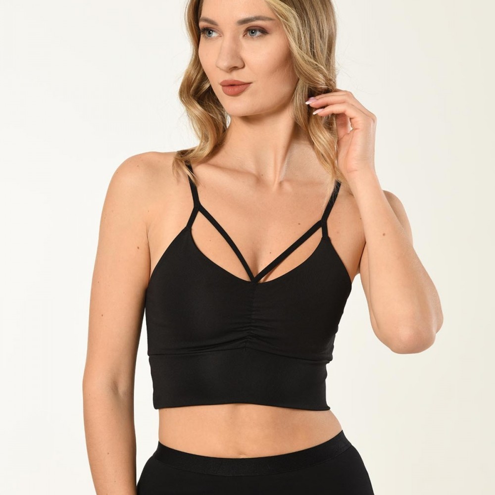 Nuitamore Göğüs İp Detaylı Crop