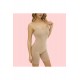 Lazer Kesim Dikişsiz Şortlu Body – Siyah