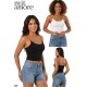 Nuitamore Siyah ve Beyaz İkili Set – İp Askılı Crop Top Astarlı Büstiyer Bluz