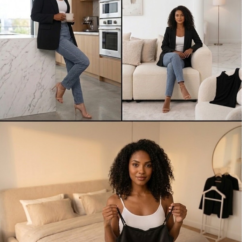 Nuitamore Siyah ve Beyaz İkili Set – İp Askılı Crop Top Astarlı Büstiyer Bluz
