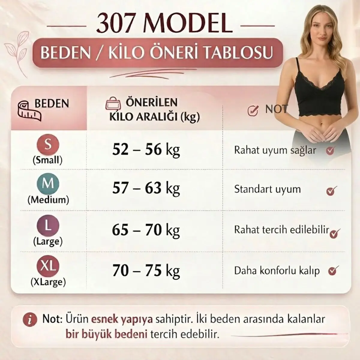 Nuitamore 3’lü Crop Takım Askılı Dantelli Pedli Büstiyer Bluz